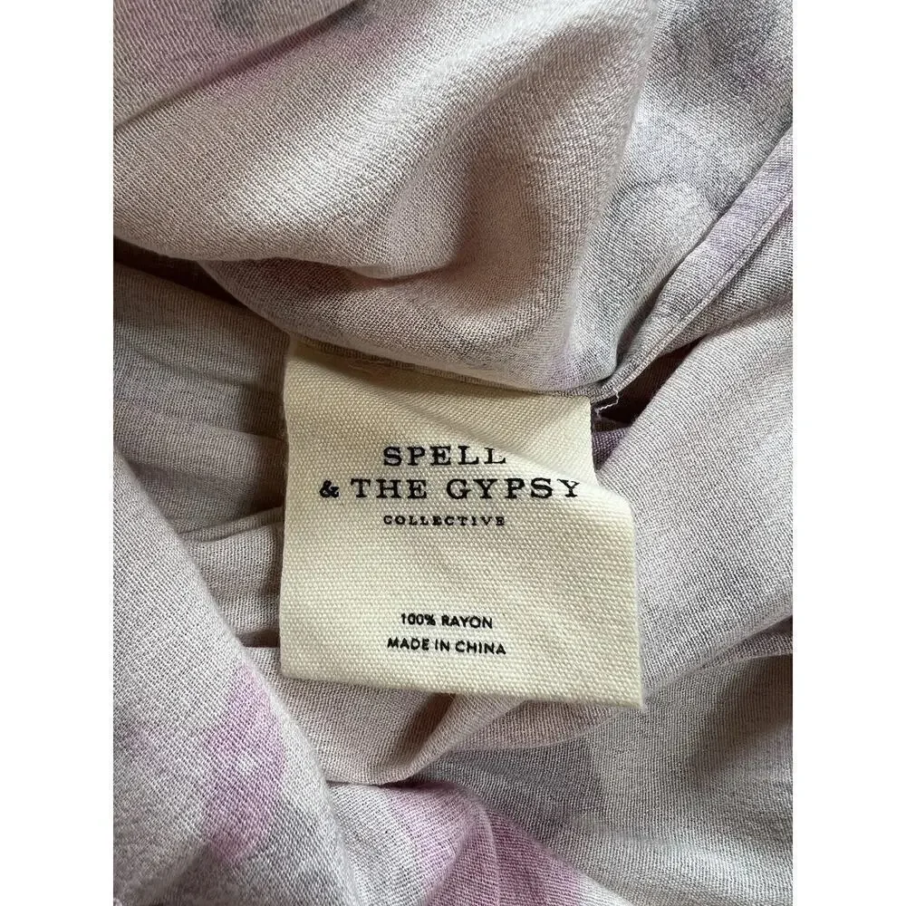 Spell and The Gypsy Collective Wild Bloom Strappy Maxi Dress in Blush Size S - Picture 7 of 9